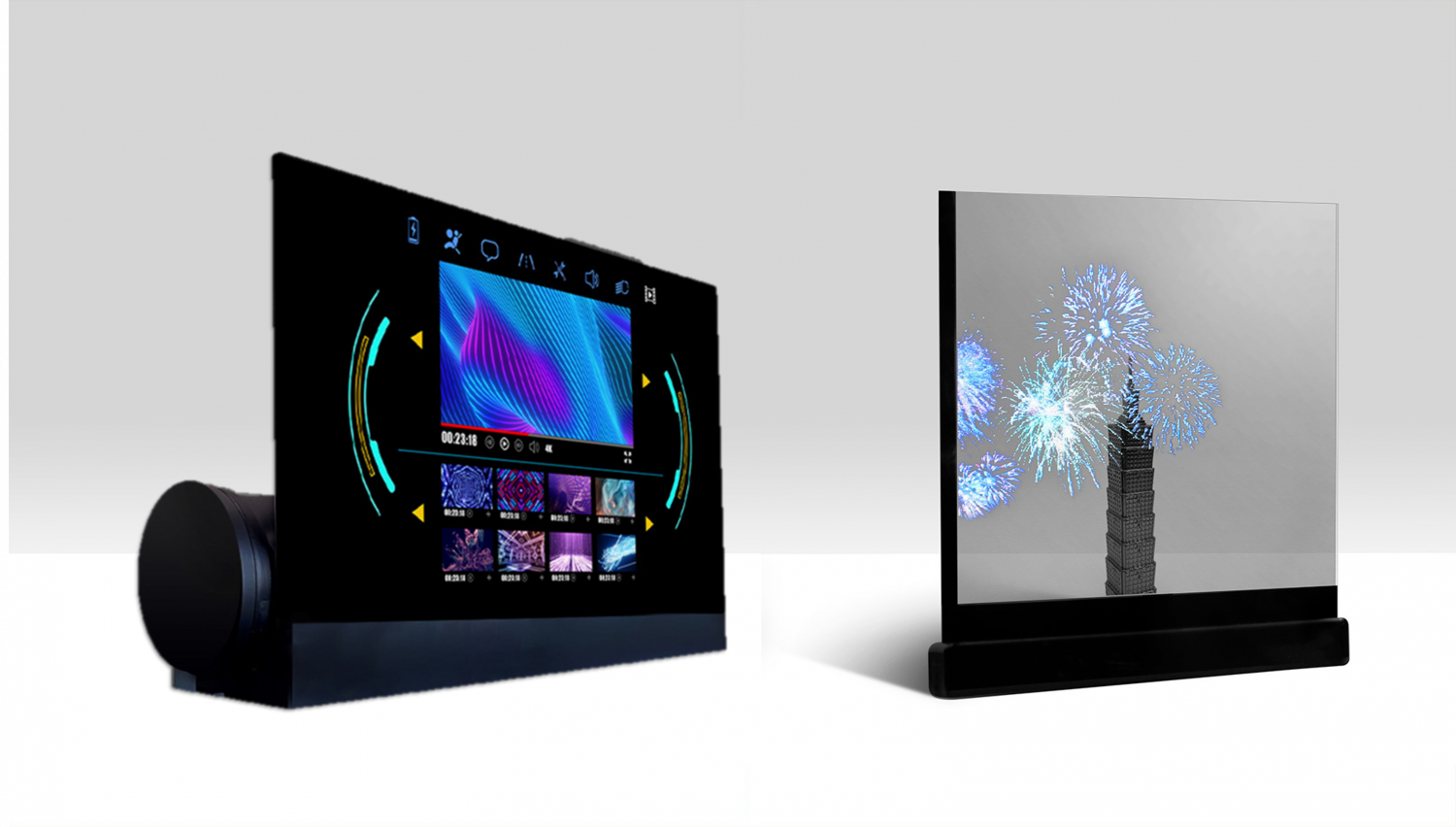 可卷式、折迭性、高透明